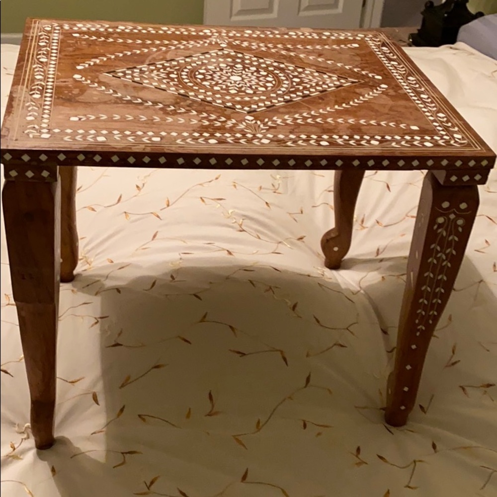 Small table folding